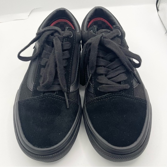 VANS unisex old skool classic skate black canvas sneakers - Picture 6 of 15